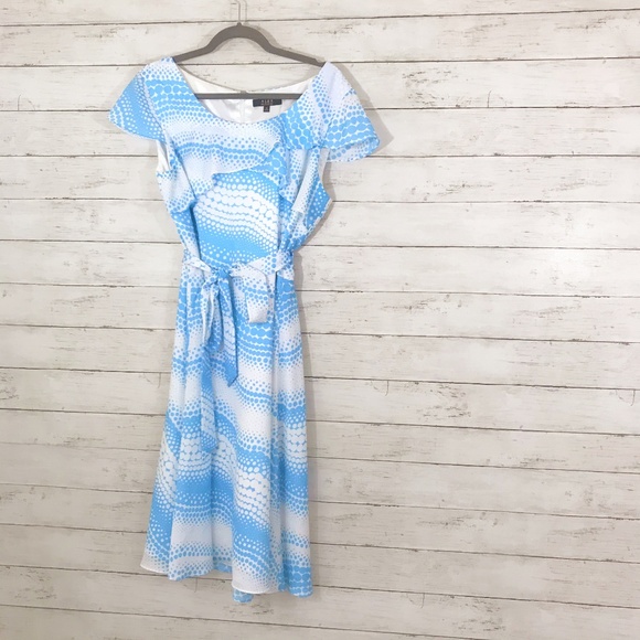 Alex Marie Dresses & Skirts - 🍋 Alex Marie Blue & White Spotted A-Line Dress